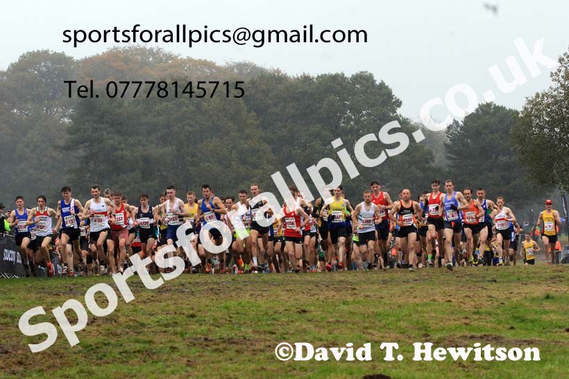 Senior Mens 2023 National Cross Country Relays, Berry Hill Park, Mansfield.  Photo: David T. Hewitson/Sports for All Pics